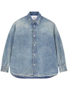 MM6 Maison Margiela veste en jean à design matelassé - Bleu