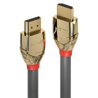 LINDY 37864 HDMI-kabel HDMI Aansluitkabel HDMI-A-stekker, HDMI-A-stekker 5.00 m Grijs 4K UHD