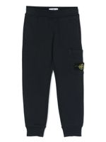 Stone Island Junior pantalon en coton à coupe droite - Bleu - thumbnail