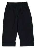 MM6 Maison Margiela Kids pantalon ample à logo brodé - Noir