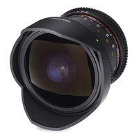 Samyang 8mm T3.8 UMC VDSLR fisheye CSII Canon EF-S-mount objectief - thumbnail