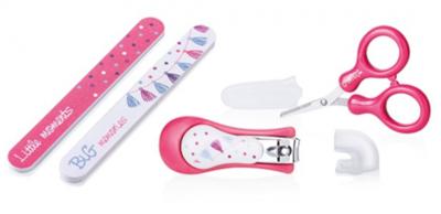 Nuby nagelverzorgingsset junior 16,5 cm roze 4-delig Nuby nagelverzorgingsset junior 16,5 cm roze 4-delig