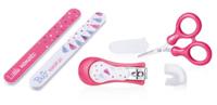 Nuby nagelverzorgingsset junior 16,5 cm roze 4-delig