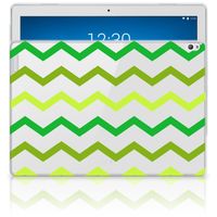 Lenovo Tab P10 Hippe Hoes Zigzag Groen - thumbnail