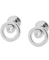 Kariana Zilverkleurige Cirkel Oorknopjes