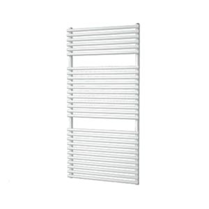 Handdoekradiator Florion Enkel 1216 x 600 mm Wit structuur