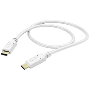 Hama USB-laadkabel USB 2.0 USB-C stekker, USB-C stekker 1.50 m Wit 00201592