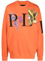 Philipp Plein sweat à imprimé graphique - Orange - thumbnail