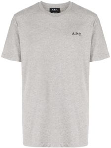 A.P.C. t-shirt en coton à logo imprimé - Gris