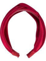 Jennifer Behr serre-tête Twist en satin - Rouge