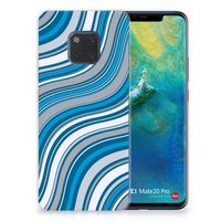 Huawei Mate 20 Pro TPU bumper Waves Blue - thumbnail