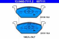 Remmenset, remschijf ATE, Remschijftype: Geventileerd: , Inbouwplaats: Vooras, u.a. für Audi, Skoda, VW, Seat