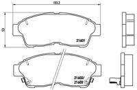 Remmenset, remschijf BREMBO, Remschijftype: Binnen geventileerd, Inbouwplaats: Vooras, u.a. für Toyota - thumbnail