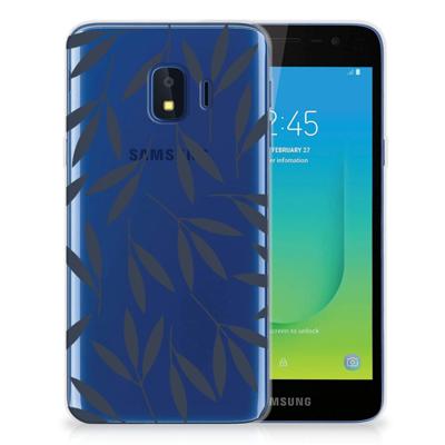 Samsung Galaxy J2 Core TPU Case Leaves Blue