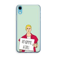 Gimme a call: iPhone XR Transparant Hoesje