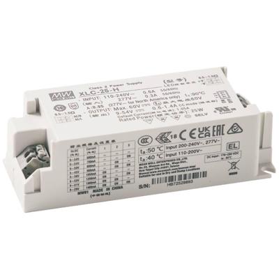 MEAN WELL XLC-25-H-DA2N LED-driver 25.0 W 0.3 - 1.1 A 9 - 54 V 1 stuk(s)