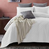 DreamHouse Bedding Bedsprei Fremont - Wit 180 x 250 cm + 1 kussensloop
