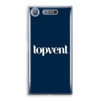 Topvent Navy: Sony Xperia XZ1 Transparant Hoesje