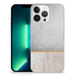 iPhone 13 Pro Max Bumper Hoesje Wood Concrete