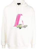 Emporio Armani hoodie à logo imprimé - Blanc - thumbnail