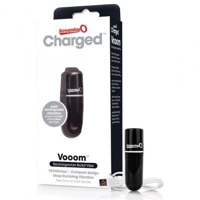 The Screaming O - Charged Vooom Bullet Vibe Zwart The Screaming O - Charged Vooom Bullet Vibe Zwart