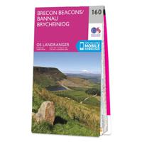 Wandelkaart - Topografische kaart 160 Landranger Brecon Beacons - Wale