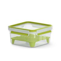 Emsa CLIP & GO Sandwichbox XL lunchbox 1,3 l, met roosterinzet voor 2e niveau