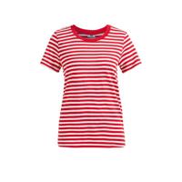WE Fashion gestreept T-shirt rood/wit
