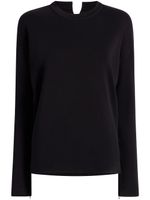 Another Tomorrow t-shirt Luxe Seamed - Noir