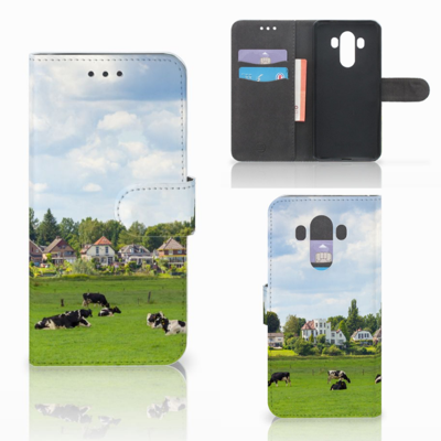 Huawei Mate 10 Pro Telefoonhoesje met Pasjes Koeien Huawei Mate 10 Pro Telefoonhoesje met Pasjes Koeien