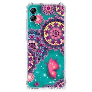 Samsung Galaxy A04e Back Cover Cirkels en Vlinders