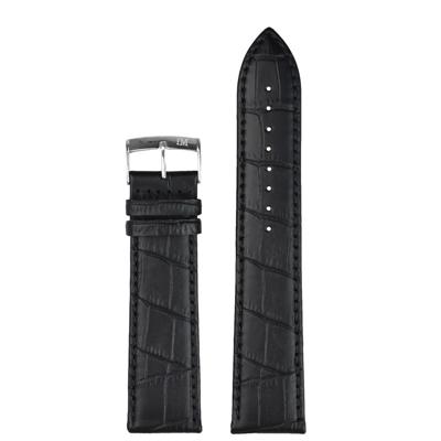 Morellato Bolle Croco Horlogeband Zwart 20 mm