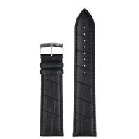 Morellato Bolle Croco Horlogeband Zwart 20 mm