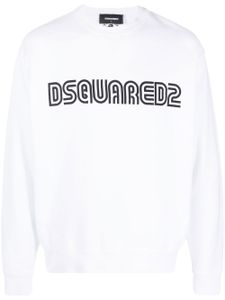 DSQUARED2 sweat en coton à logo imprimé - Blanc