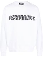 DSQUARED2 sweat en coton à logo imprimé - Blanc - thumbnail