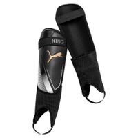 PUMA King IS Scheenbeschermers Zwart Goud Wit