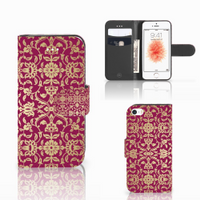 Wallet Case Apple iPhone 5 | 5s | SE Barok Pink - thumbnail