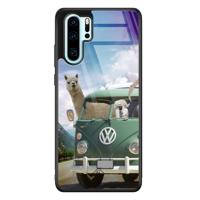 Huawei P30 Pro glazen hardcase - Lama adventure