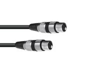 OMNITRONIC Adaptercable XLR(F)/XLR(F) 0.2m bk