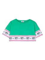 Chiara Ferragni Kids t-shirt en coton à logo imprimé - Vert - thumbnail