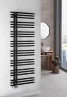 Sapho Sophina radiator mat zwart 60x165cm 833W