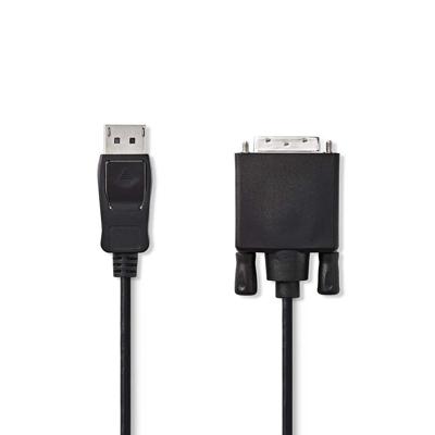 DisplayPort - DVI kabel - DisplayPort Male - DVI-D 24+1-Pin Male - 2.0 m - Zwart