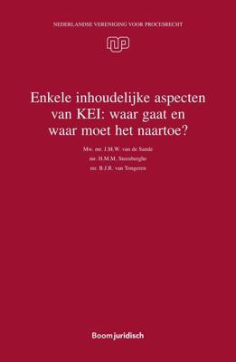 Enkele inhoudelijke aspecten van KEI: waar gaat en waar moet het naartoe? - J.M.W. van de Sande, H.M.M. Steenberghe, B.J.R. van Tongeren, J.J. Dammingh, L.M. van den Berg - ebook