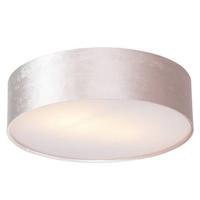 QAZQA Moderne plafondlamp roze 40 cm met gouden binnenkant - Drum