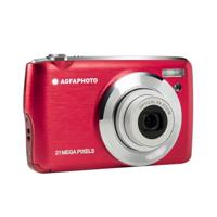 Agfa Realishot DC8200 Fotoapparaat, digitale camera, compact, 18 MP, Full HD, LCD-display, 2,7 inch, optische zoom, 8 x lithiumbatterij en SD-kaart 16 GB, rood