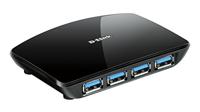 D-Link DUB-1340/B USB-hub (4 poorten, SuperSpeed)