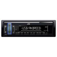 JVC KD-X161 - Handsfree cd-radio (krachtige tuner, audioprocessor, USB-, Android- en Spotify-bediening), 4 x 50 W, zwart