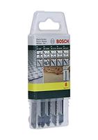 Bosch 8-delige decoupeerzaagblad-set, U-schacht, voor hout, metaal, kunststof, 2607019459