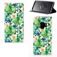 Samsung Galaxy S9 Smart Cover Orchidee Groen - thumbnail