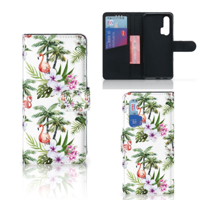 Honor 20 Pro Telefoonhoesje met Pasjes Flamingo Palms Honor 20 Pro Telefoonhoesje met Pasjes Flamingo Palms